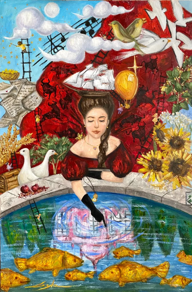 Painting "Traces of Happiness"